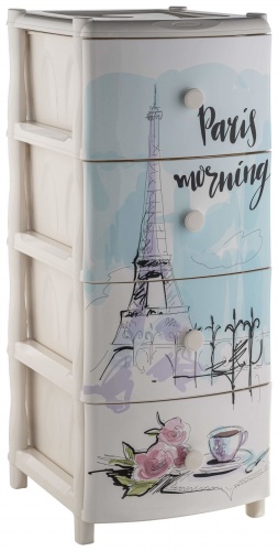 Комод "Элластик" с рисунком "Париж"
