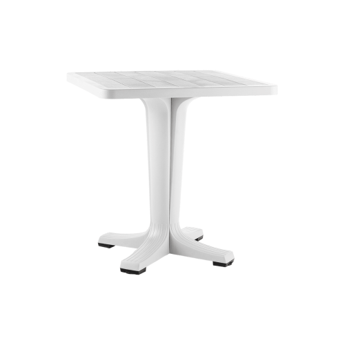 Стол Прованс квадратный 70х70см (1 ножка) (Белый)