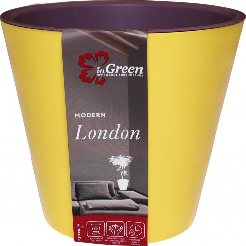 Горшок для цветов London D 12,5 см/1 л спелая груша и морозная слива