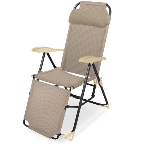Кресло-шезлонг складное (К3/ПС песочный) (100кг)