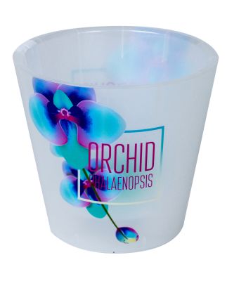 Горшок для цветов London Orchid Deco D 160 мм/1,6 л голубая орхидея