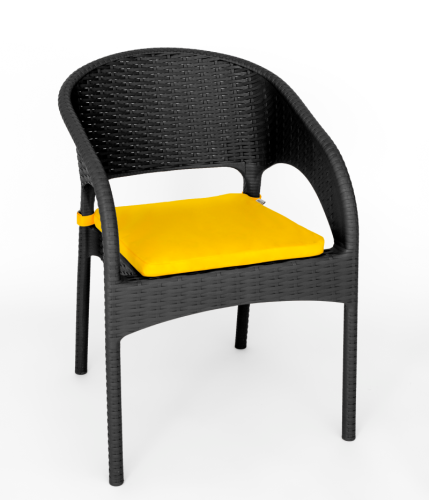 Подушка для кресла RATTAN Ola Dom (желтый)