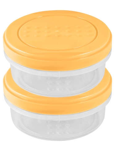 Комплект банок с завинчивающимися крышками "Asti" 0,35л х 2шт (бледно-желтый) /18