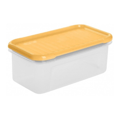 Ёмкость для сыпучих продуктов "Modena" 0,5л прямоугольная (бледно-желтый)