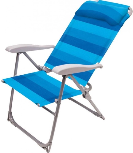 Кресло-шезлонг складное 2 (К2/С синий) (120кг)