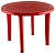 Стол круглый д950 (Красный)